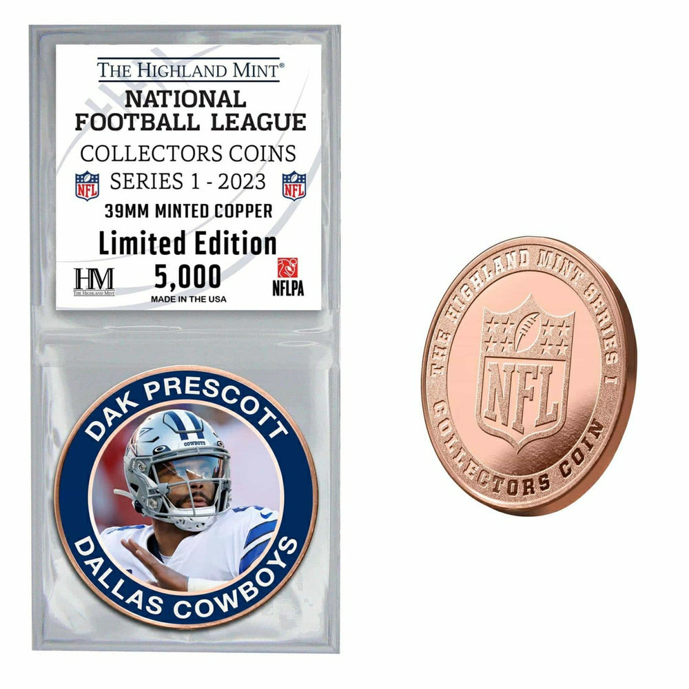 NFL Collectors Coins Series 1 Dak Prescott Dallas Cowboys Commemorative Coin Classic