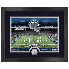 Dallas Cowboys Team Stadium Silver Coin Framed NFL Photo Fashion