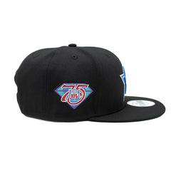 Dallas Cowboys NFL 75th Anniversary New Era 9FIFTY Snapback NFL Cap Black Taass US