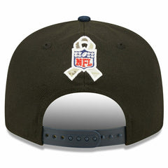Dallas Cowboys 2022 NFL On-Field Salute to Service New Era 9FIFTY Snapback Cap Fashion