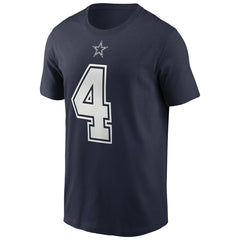 Dak Prescott #4 Dallas Cowboys Nike Player NFL T-Shirt Navy Taass US