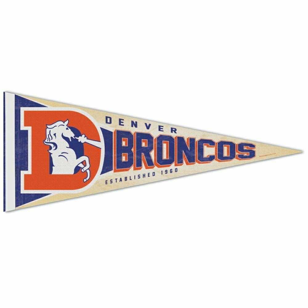 Denver Broncos Premium Throwback NFL Pennant Taass US