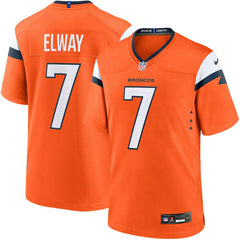 John Elway #7 Denver Broncos Nike Game NFL Jersey Orange Taass sale