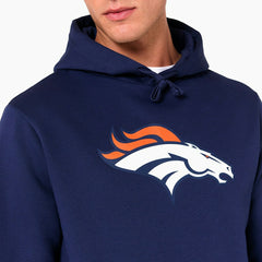 Denver Broncos Logo Hoodie New Era NFL Sweatshirt Navy Classic