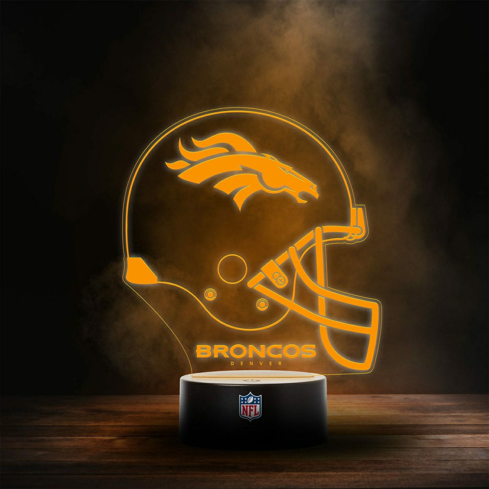 Denver Broncos NFL Helmet LED Sign Taass sale