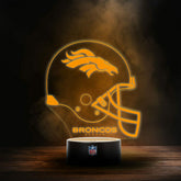 Denver Broncos NFL Helmet LED Sign Taass sale