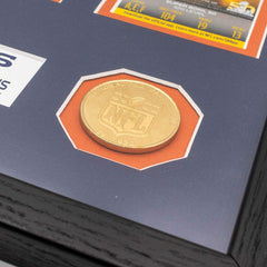 Denver Broncos 3-Time Super Bowl Champions Tickets Bronze Coins Framed NFL Photo Classic