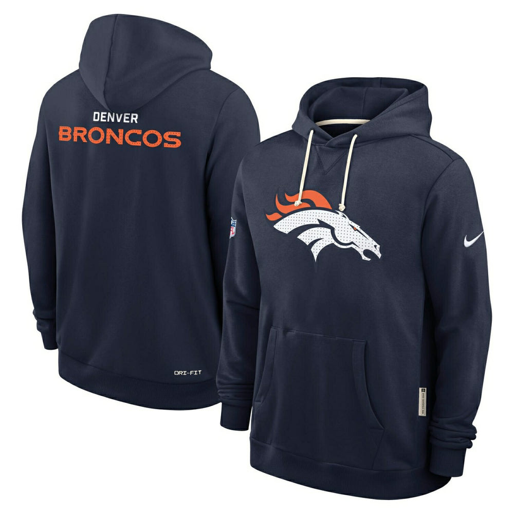 Denver Broncos 2025 NFL Sideline Nike Standard Issue Hoodie Navy Fashion