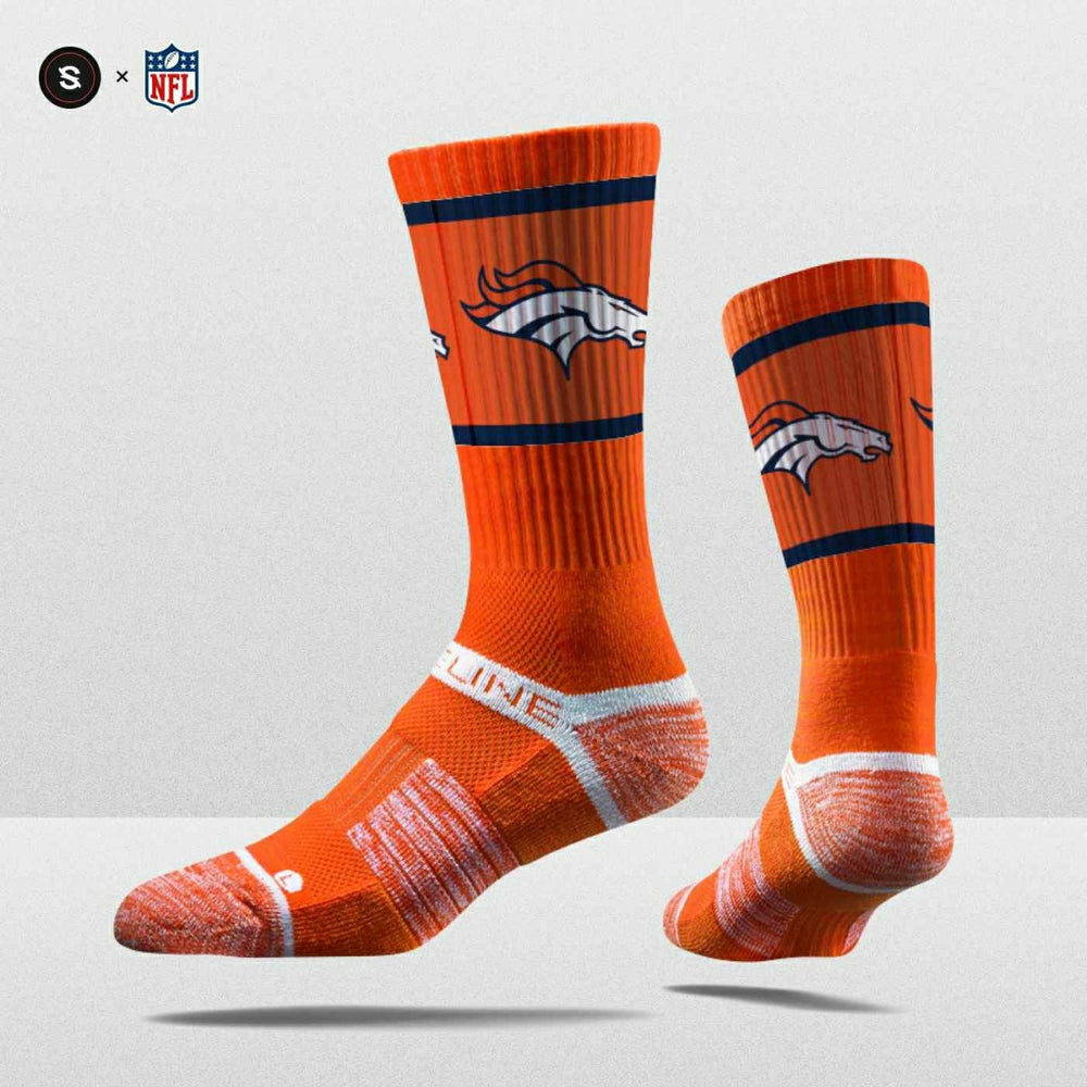 Denver Broncos Strideline Premium NFL Crew Socks Taass sale