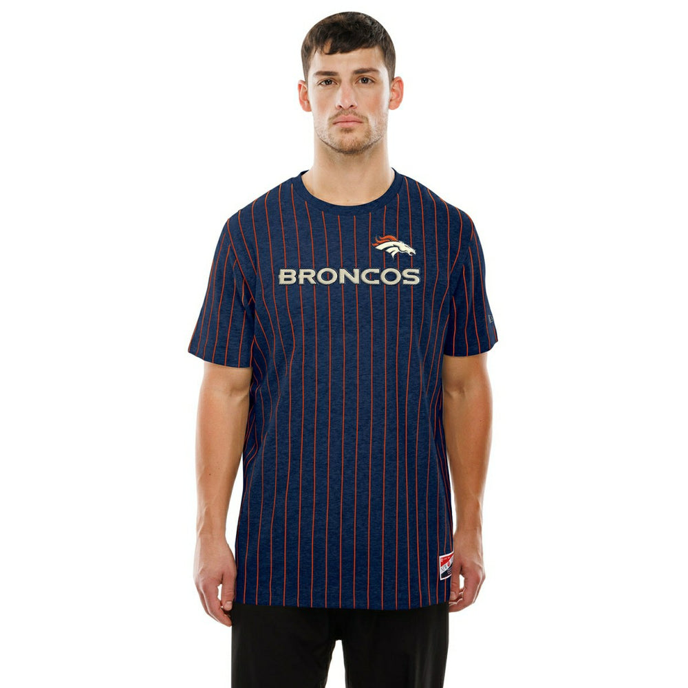Denver Broncos Retro Stripe NFL T-Shirt Navy Taass for sale