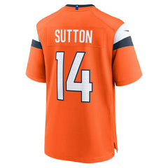 Courtland Sutton #14 Denver Broncos Nike Game NFL Jersey Orange Taass US