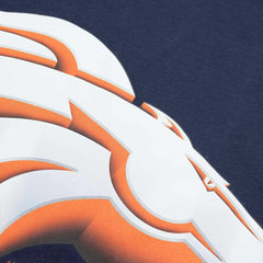 Denver Broncos Chrome Logo NFL T-Shirt Navy Classic