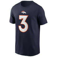 Russell Wilson #3 Denver Broncos Nike Player NFL T-Shirt Navy Fashion
