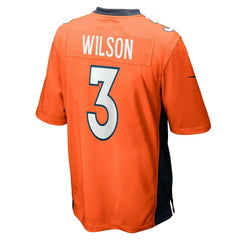Russell Wilson #3 Denver Broncos Nike Game NFL Football Jersey Orange Lifestyle
