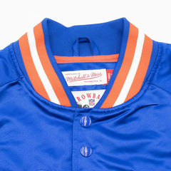 Denver Broncos Mitchell & Ness Lightweight Satin NFL Jacket Blue Taass sale