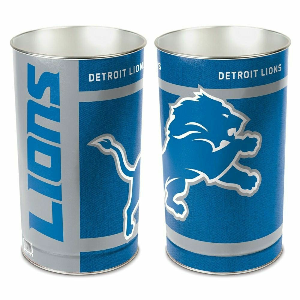 Detroit Lions Team Logo NFL Wastebasket Lifestyle