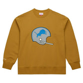 Detroit Lions Mitchell & Ness NFL Dusted Crew Pullover Classic