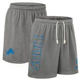 Detroit Lions 2025 NFL Sideline Reversible Mesh Nike Dri-FIT Shorts Gray Fashion