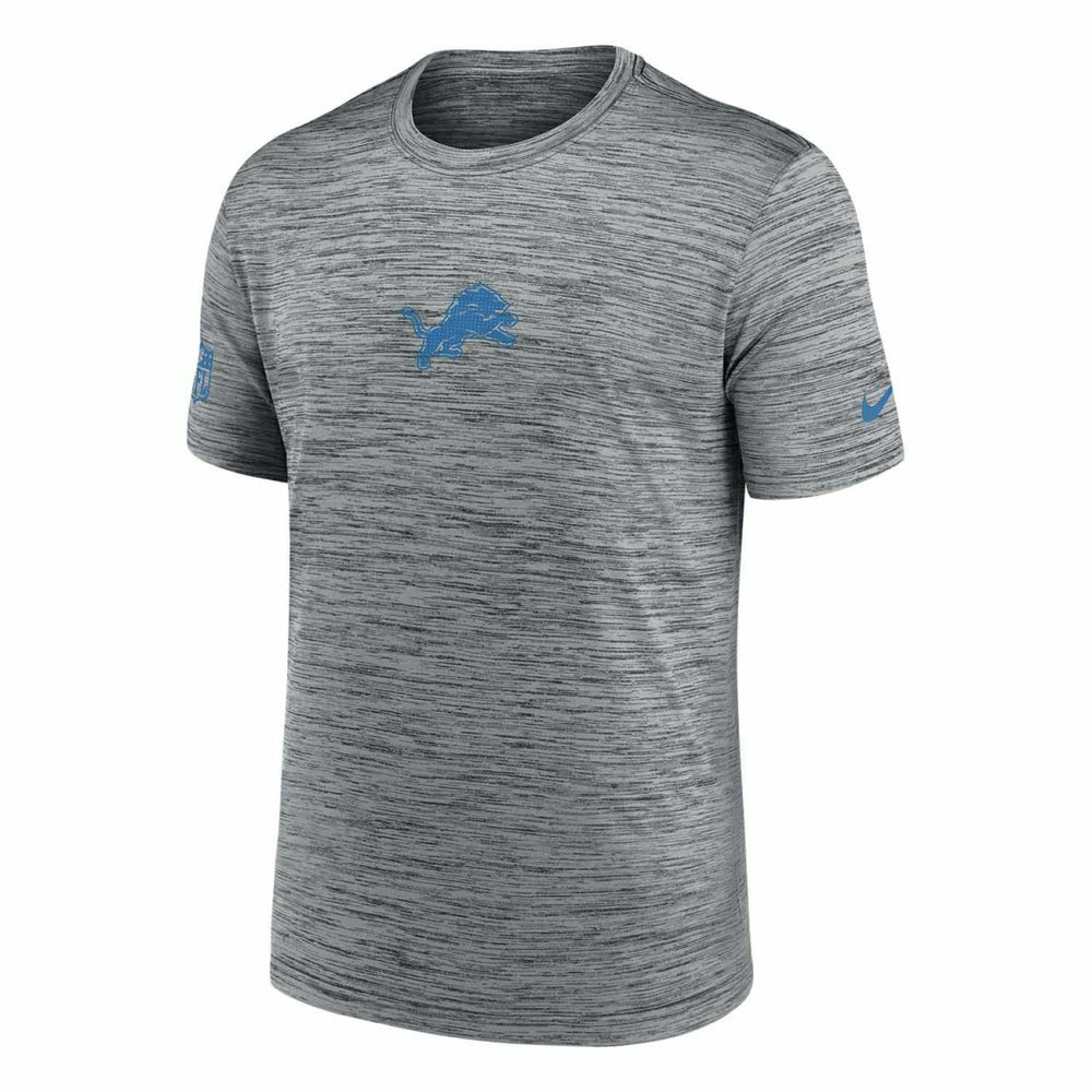 Detroit Lions 2025 NFL Sideline Nike Velocity Performance T-Shirt Gray Lifestyle