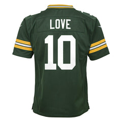 Jordan Love #10 Green Bay Packers Game NFL Jersey Green (YOUTH) Taass sale