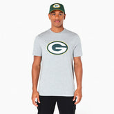 Green Bay Packers Team Logo New Era NFL T-Shirt Grey Lifestyle