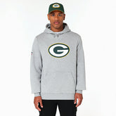 Green Bay Packers Logo Hoodie New Era NFL Sweatshirt Grey Taass sale