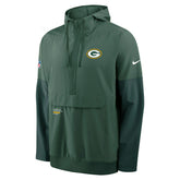 Green Bay Packers Nike Sideline Half-Zip Anorak NFL Jacke Green Fashion