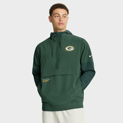 Green Bay Packers Nike Sideline Half-Zip Anorak NFL Jacke Green Fashion