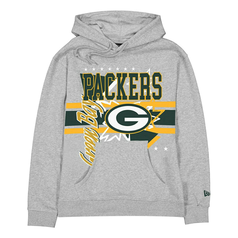 Green Bay Packers Sport Classics Oversized NFL Hoodie Gray Taass US