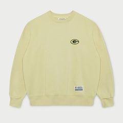 Green Bay Packers L&L '96 Classics NFL Crew Sweater Beige Taass sale