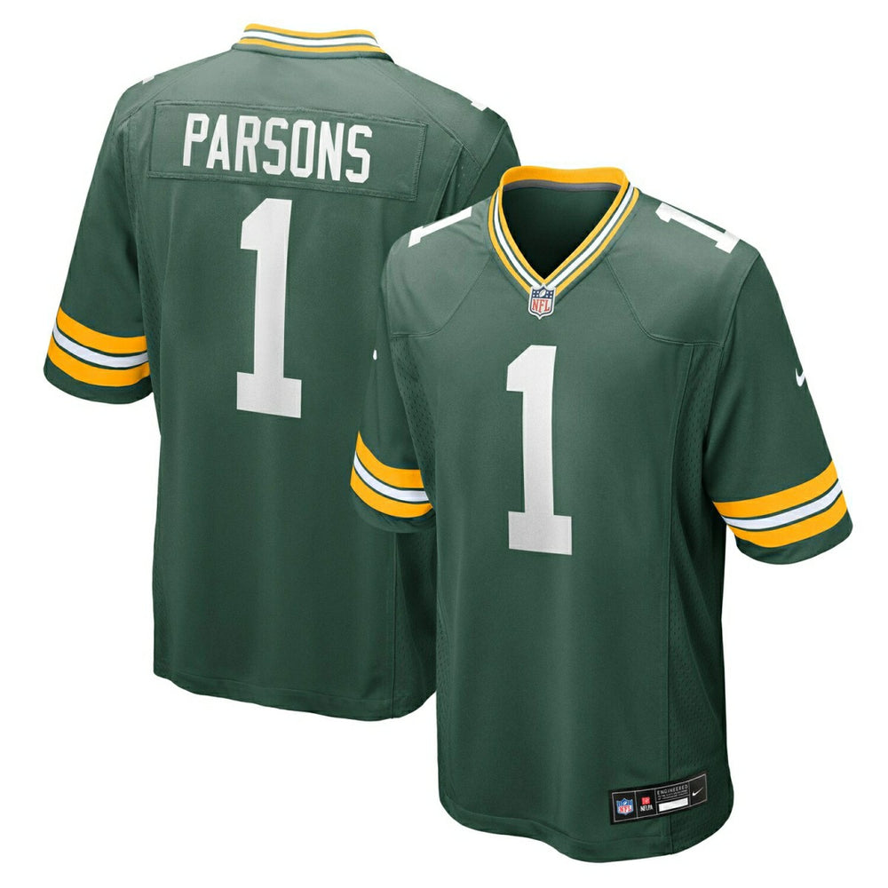Micah Parsons #1 Green Bay Packers Nike Game NFL Jersey Green Lifestyle