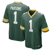 Micah Parsons #1 Green Bay Packers Nike Game NFL Jersey Green Lifestyle