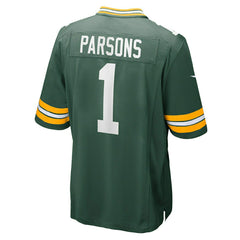 Micah Parsons #1 Green Bay Packers Nike Game NFL Jersey Green Lifestyle