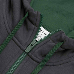 Green Bay Packers Playbook NFL Full-Zip Fleece Hoodie Anthracite Lifestyle