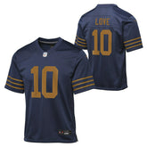 Jordan Love #10 Green Bay Packers Game Football NFL Throwback ALT Jersey Navy (YOUTH) Taass sale