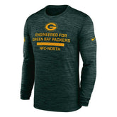 Green Bay Packers 2025 NFL Sideline Nike Velocity Performance Long Sleeve T-Shirt Green Taass US