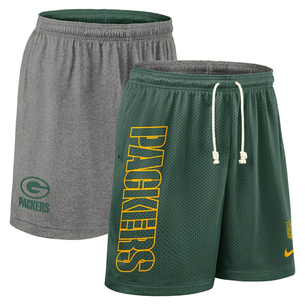 Green Bay Packers 2025 NFL Sideline Reversible Mesh Nike Dri-FIT Shorts Green Classic