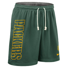 Green Bay Packers 2025 NFL Sideline Reversible Mesh Nike Dri-FIT Shorts Green Classic