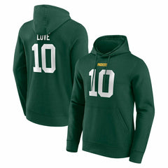 Jordan Love #10 Green Bay Packers Player NFL Hoodie Green Lifestyle