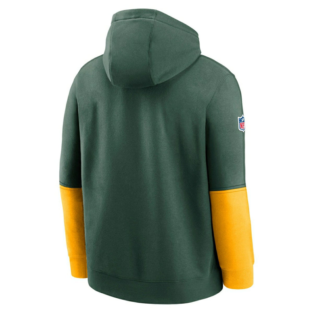 Green Bay Packers 2024 NFL Sideline Nike Club Hoodie Navy Lifestyle
