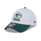 Green Bay Packers 2024 NFL Training Camp New Era 39THIRTY Flex Cap White Classic