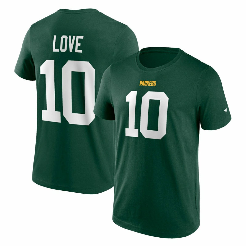Jordan Love #10 Green Bay Packers Player NFL T-Shirt Lifestyle