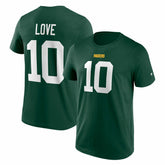 Jordan Love #10 Green Bay Packers Player NFL T-Shirt Lifestyle
