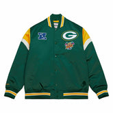 Green Bay Packers Mitchell & Ness Heavyweight Satin NFL Jacket Taass sale