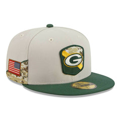 Green Bay Packers 2023 NFL Salute to Service New Era 59FIFTY Fitted Cap Taass for sale
