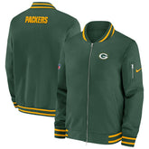 Green Bay Packers NFL Sideline Nike Coach Bomber Jacket Taass US