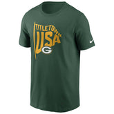 Green Bay Packers Titletown USA Nike Essential NFL T-Shirt Green Taass US
