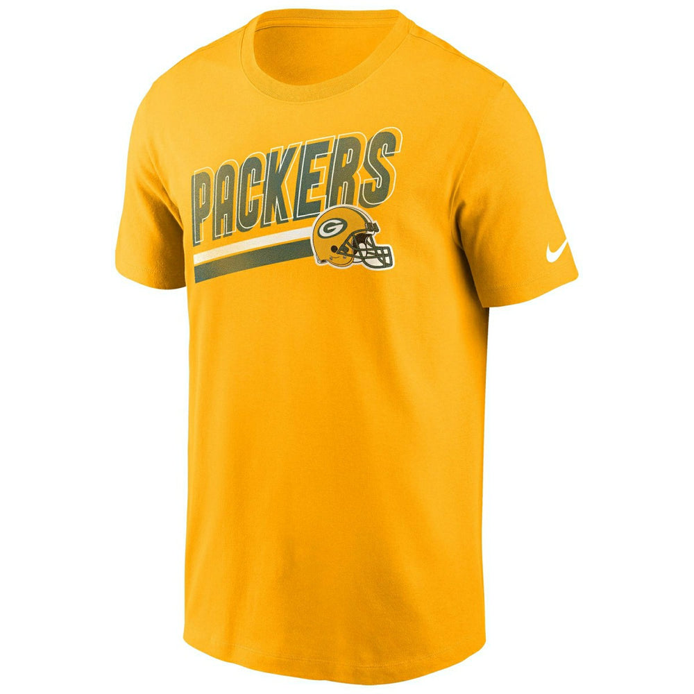 Green Bay Packers Blitz Nike Essential NFL T-Shirt Yellow Classic