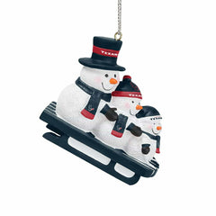 Houston Texans NFL Sledding Snowmen Christmas Ornament Taass for sale