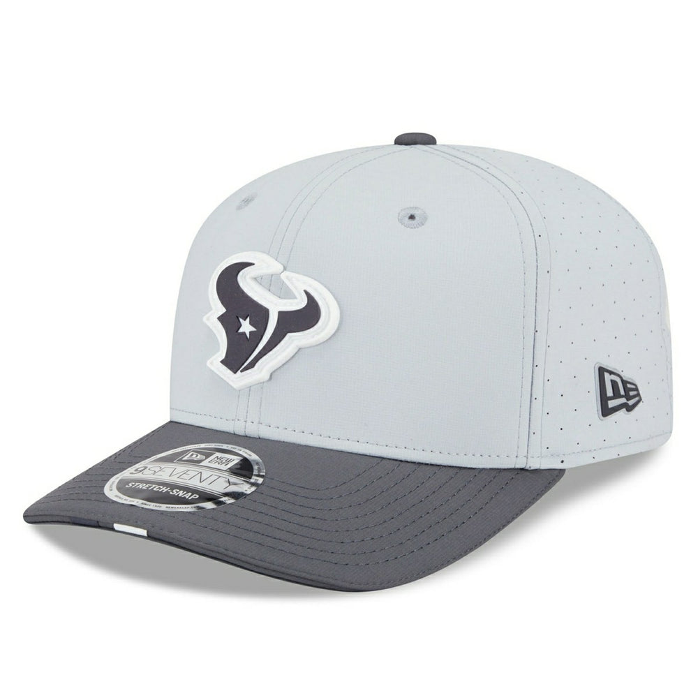 Houston Texans 2025 NFL Training Camp New Era 9SEVENTY Stretch-Snap Cap CW Gray Taass for sale